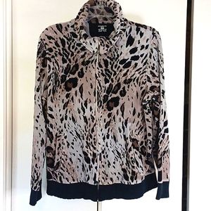 Jones New York Leopard Print Jacket